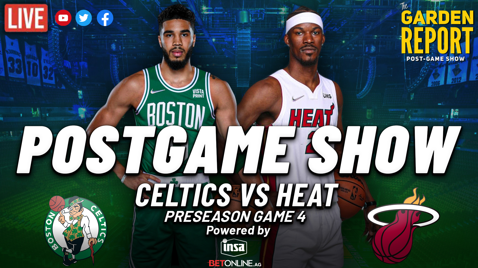 Celtics vs Heat Preseason Postgame Show CLNS Media