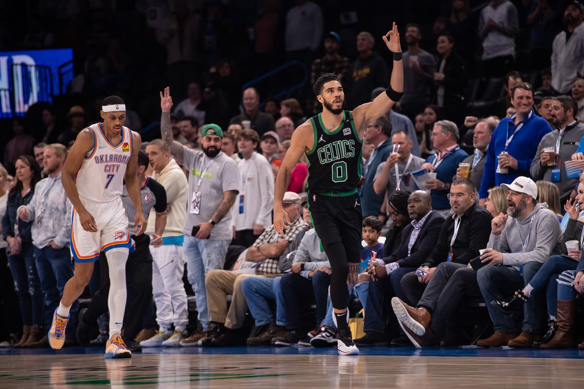 Jayson Tatum Boston Celtics 132 FInal 123 Oklahoma City Thunder