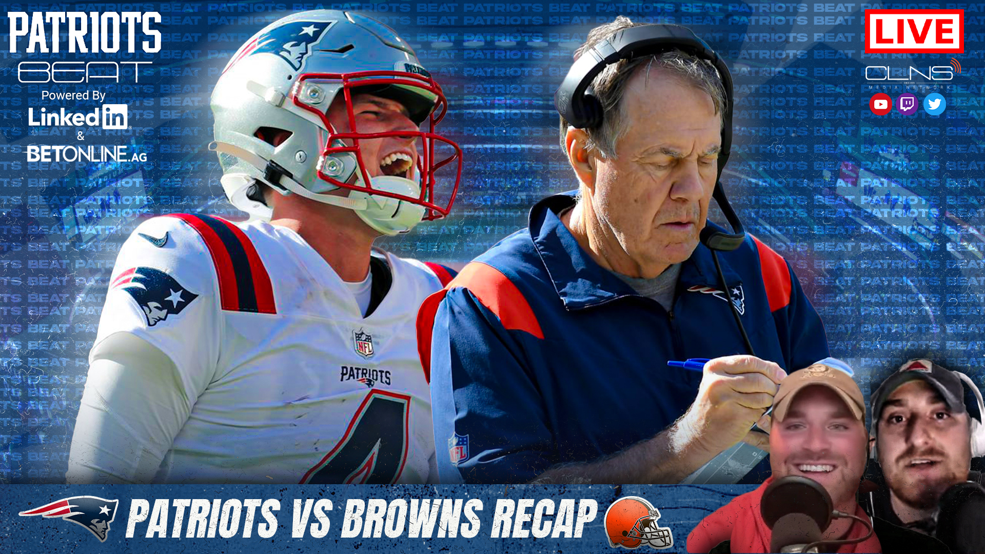 Zappe fever check + Patriots vs Browns recap - CLNS Media