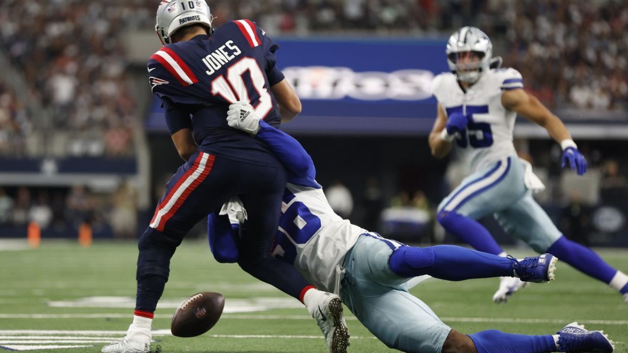 Cowboys capitalize on Mac Jones turnovers in 38-3 rout of Patriots